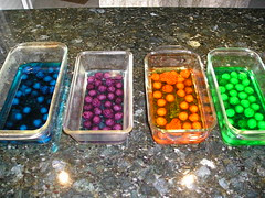 beads after dyeing