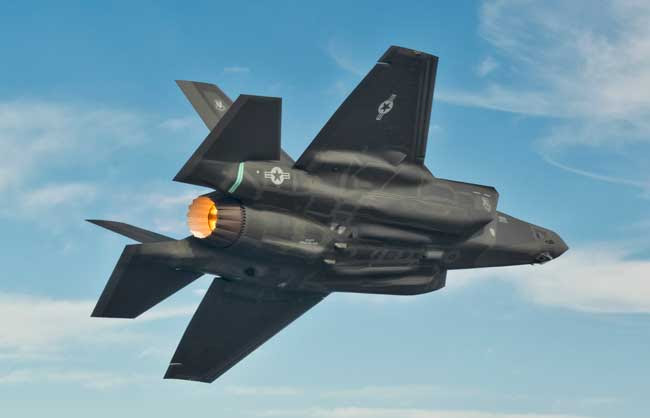 The US Air Force has already deployed F-35As to Nellis, in support of operational training and development of tactics, but the first squadron is scheduled to become combat ready only by the end of 2016. Photo: Lockheed Martin