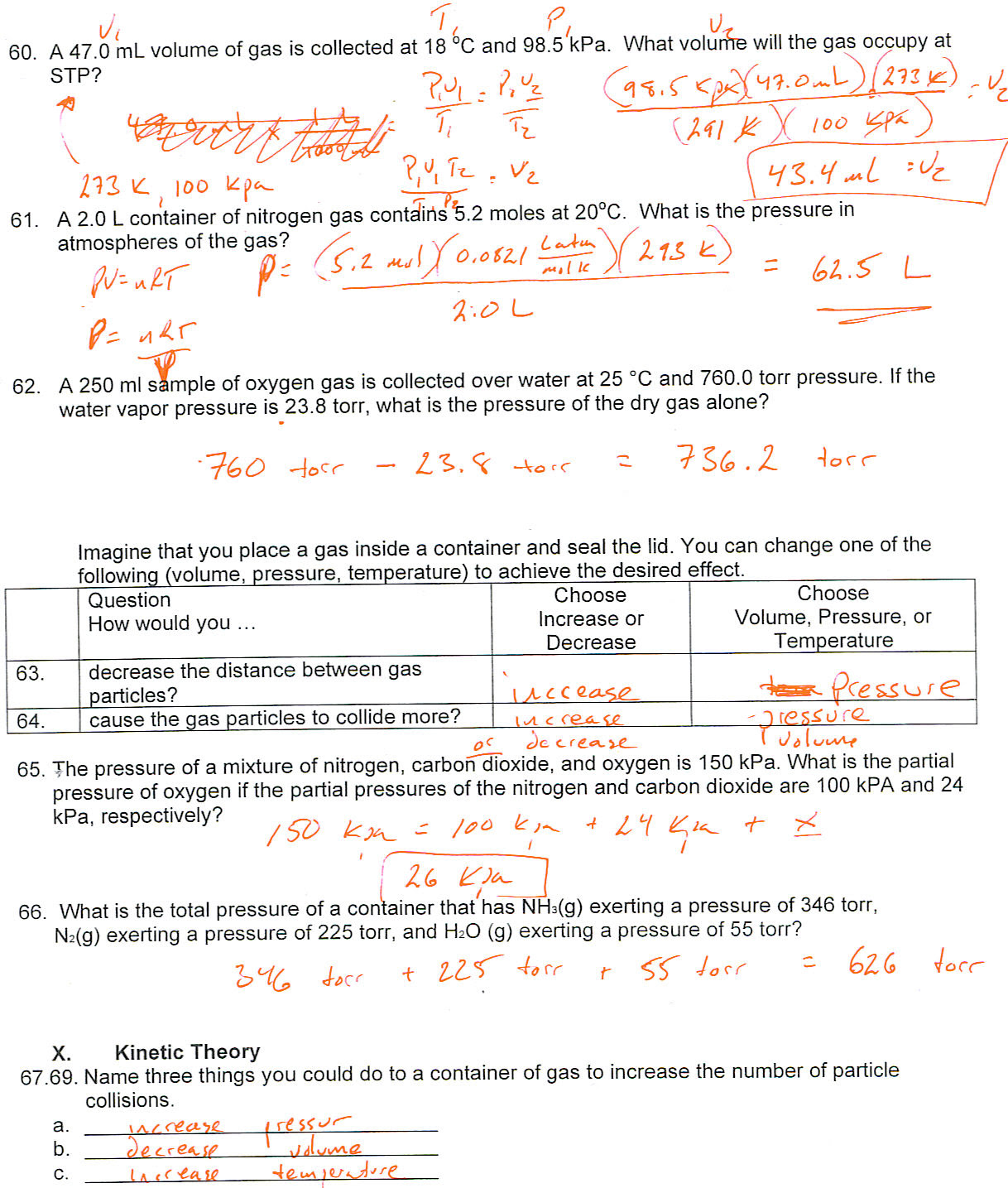 Chemistry 3rd Quarter Exam Review Science