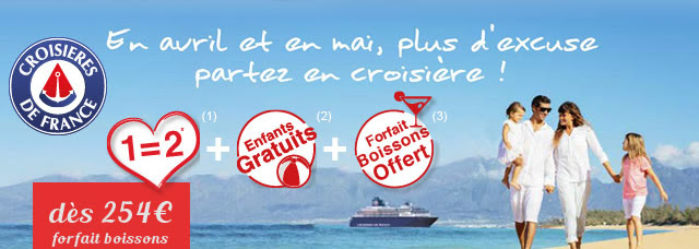 En avril et en mai, plus d excuse partez en croisière !