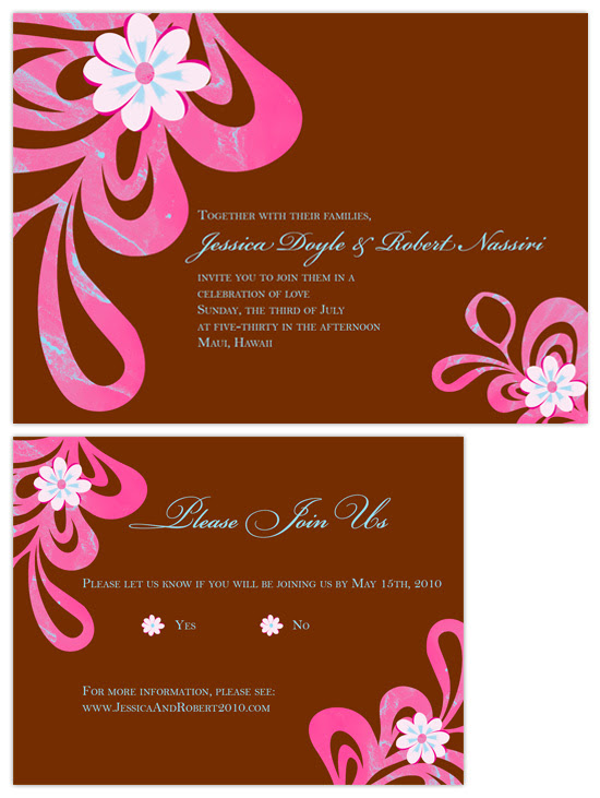Aloha Wedding Invitations