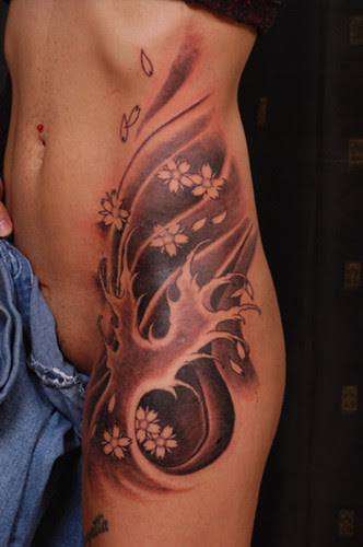 Colaboration Beautiful Flower Tattoo Art