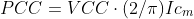 PCC=VCC\cdot (2/\pi )Ic_{m}