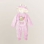 Disney Baby Winnie The POOH Forever Sweet Pink Plush Footed Pram w/Hood 6-9M NWT