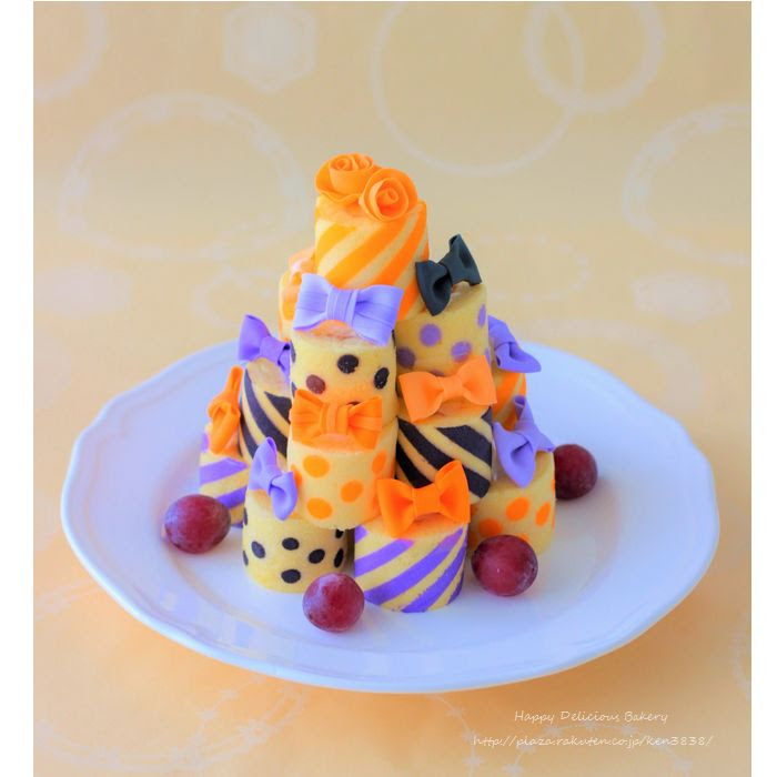 Happy Delicious Bakery ハロウィンロールケーキタワー