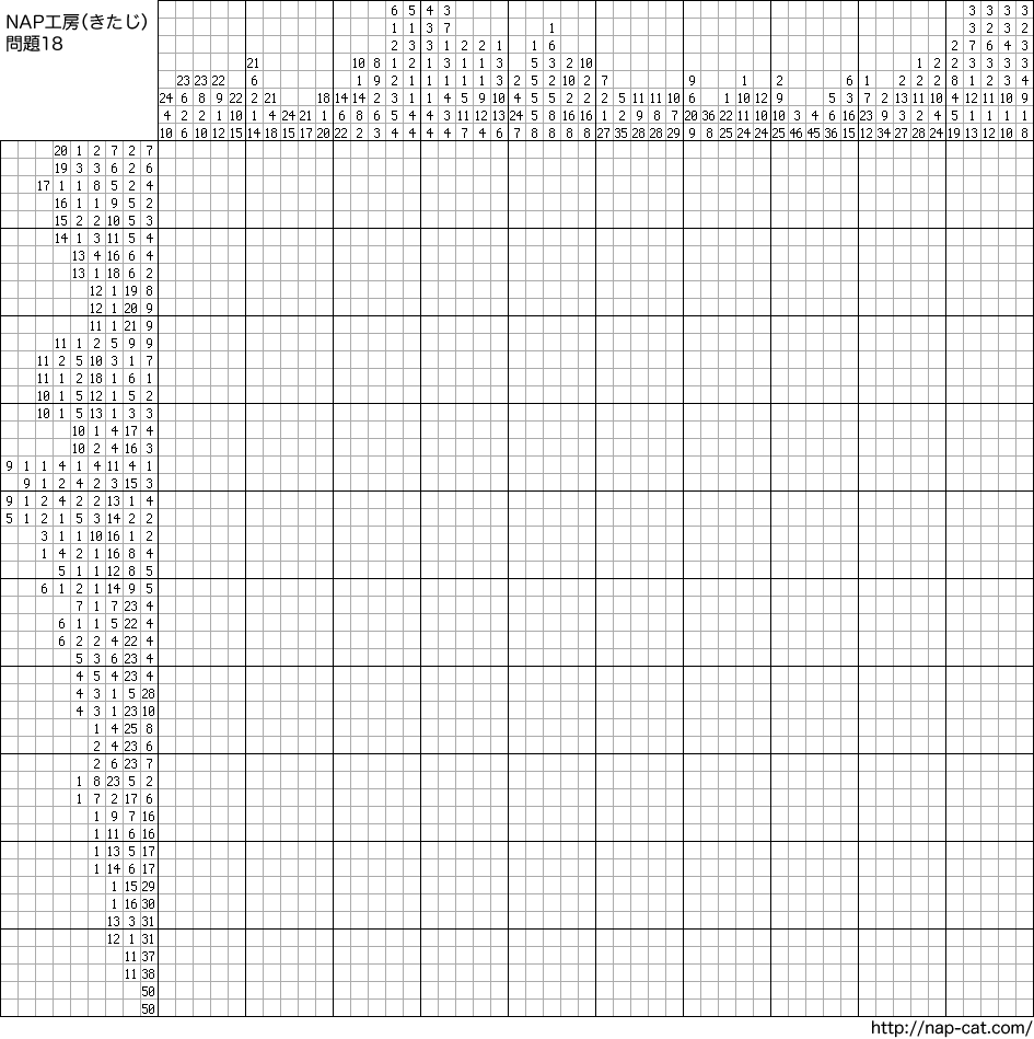 イラストロジック問題18 鋼の錬金術師 Nap工房