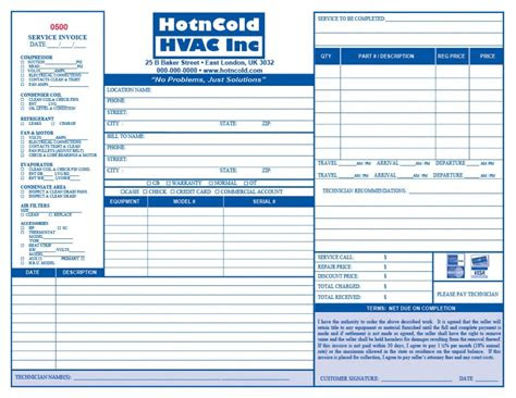 Download for microsoft word, excel, google docs, sheets, pdf, and openoffice formats: hvac invoice template spreadsheet templates for busines free hvac