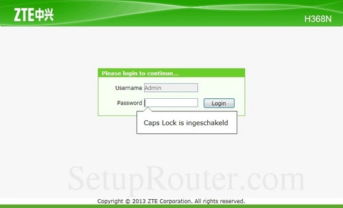 How to Login to the ZTE H368N
