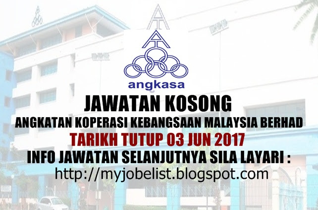 Jawatan Kosong Terkini di ANGKASA Jun 2017