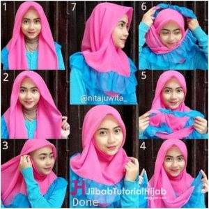 Tutorial Jilbab Segi Empat Untuk Kuliah