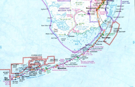 Map Of Miami And Florida Keys