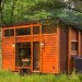 Escape Traveler, Kelly Davis, Dan George Dobrowolski, Escape cabin, Escape traveler tiny home, tiny home, RV, tiny house, mobile home, tiny mobile home, luxury tiny home, recycled Dakota planking, recycled materials, transforming furniture, sleeping loft, low-e windows,