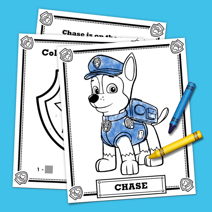 Paw patrol coloring pages printable