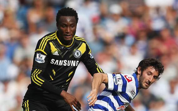 EPL, QPR v Chelsea, John Obi Mikel; Esteban Granero