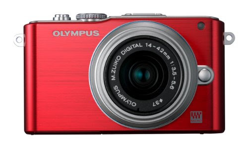 Olympus Pen E-PL3 Compact System Camera - Red (M.ZUIKO Digital 14 -42mm II R Lens Kit)