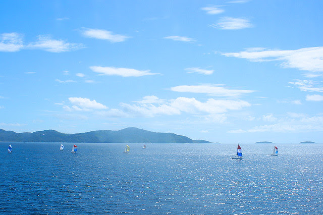 The view from our stateroom window as we reach Phuket