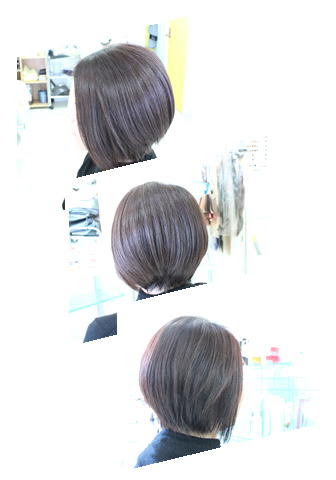 前下がり グラデーション ボブ イメチェン ヘア k Hair