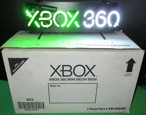xbox  original launch  mini neon sign