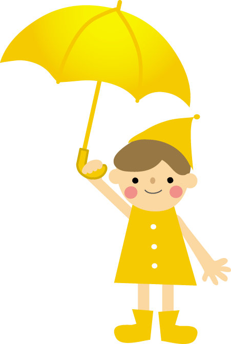 梅雨 雨 傘 のイラスト 無料 フリー素材