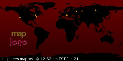 Locations of Site Visitors
