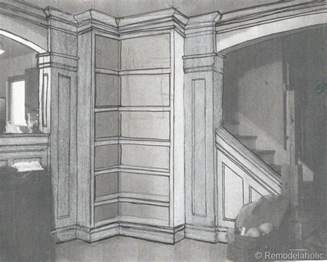 woodwork builtin corner shelf plans  plans