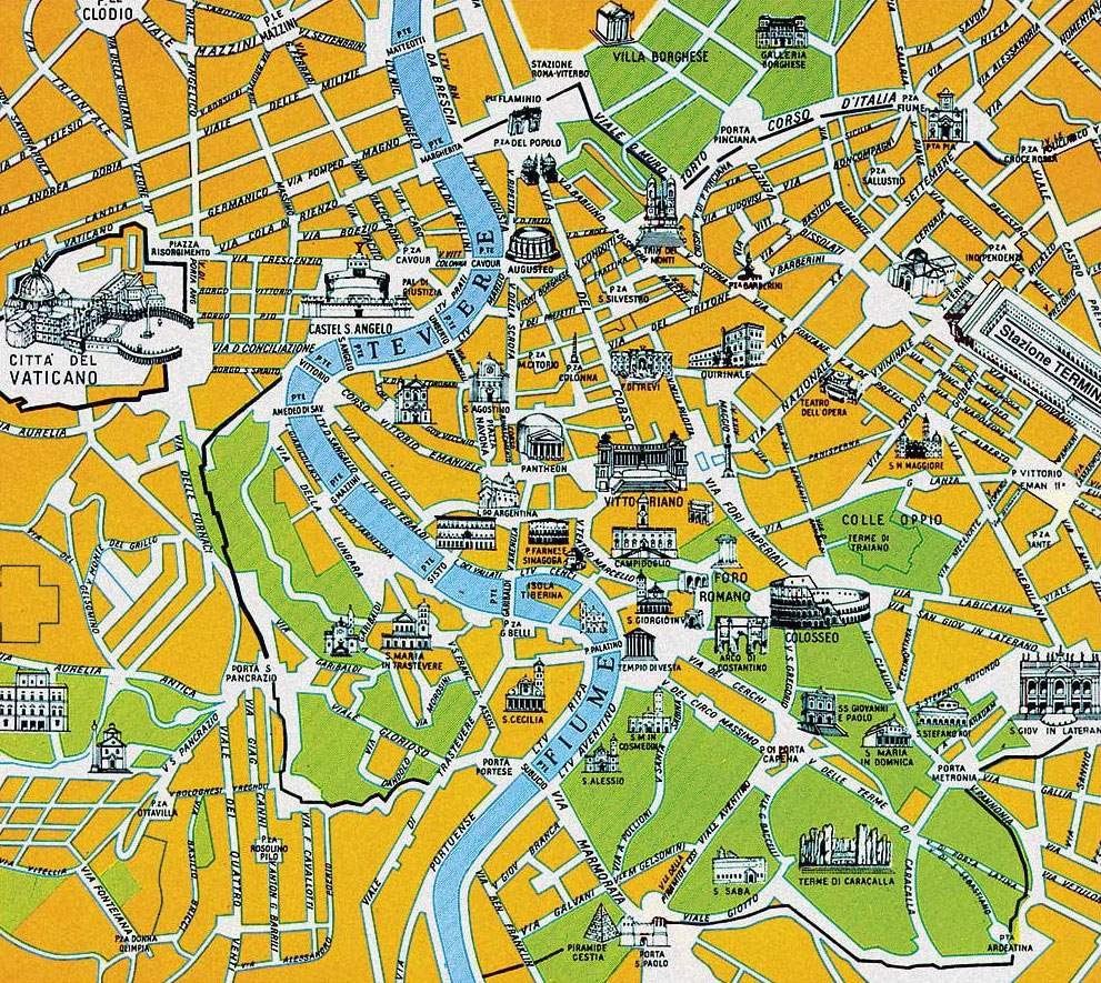 Large Rome Maps for Free Download and Print  HighResolution and Detailed Maps