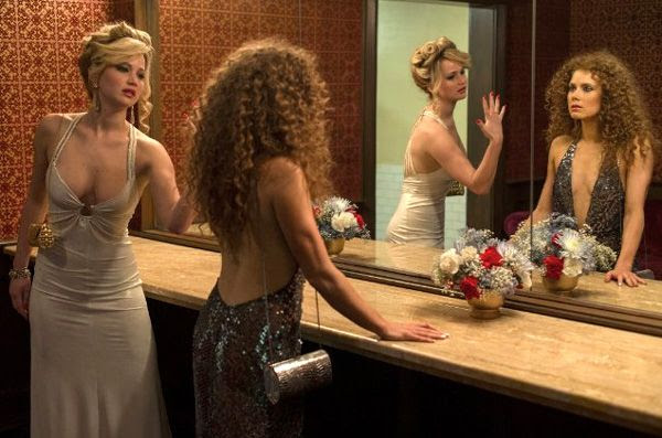 Jennifer Lawrence and Amy Adams square off in AMERICAN HUSTLE.