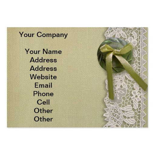 Vintage Wedding Gifts Rustic Roses and Lace Business Cards