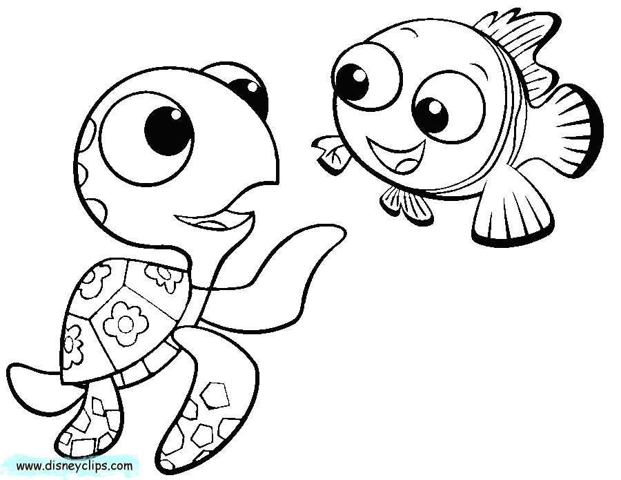 Finding nemo coloring pages to download and print for free