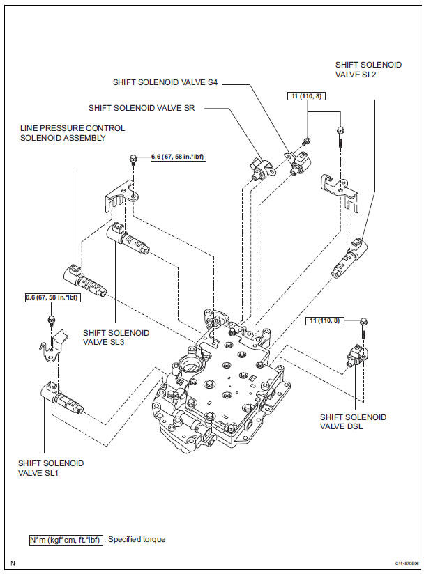 Toyota Sienna Service Manual Valve Body Assembly U151e Automatic Transaxle