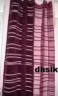 New IKEA ANDREA RAND Curtains Drapes PURPLE Mod RETRO 2 Panels