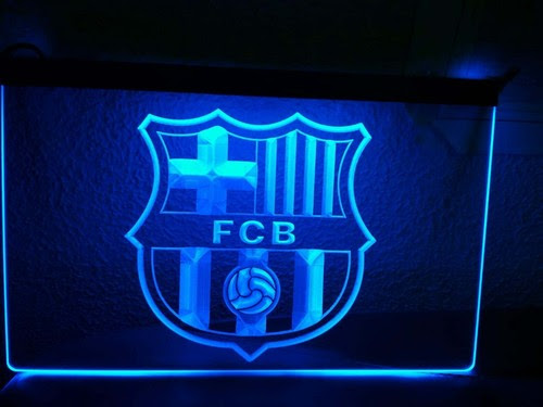 Smilesbysmaha Com Home Garden Novelty Home Decor Plaques Signs Barcelona Fc Football Led Neon Sign Night Light Man Cave Decor Wall Car Logo Red