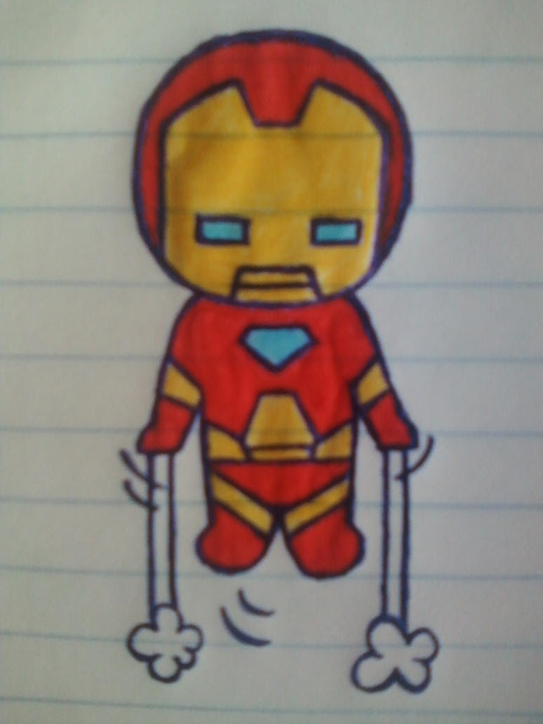 Cute Iron Man Cartoon Drawing Images amp; Pictures  Becuo