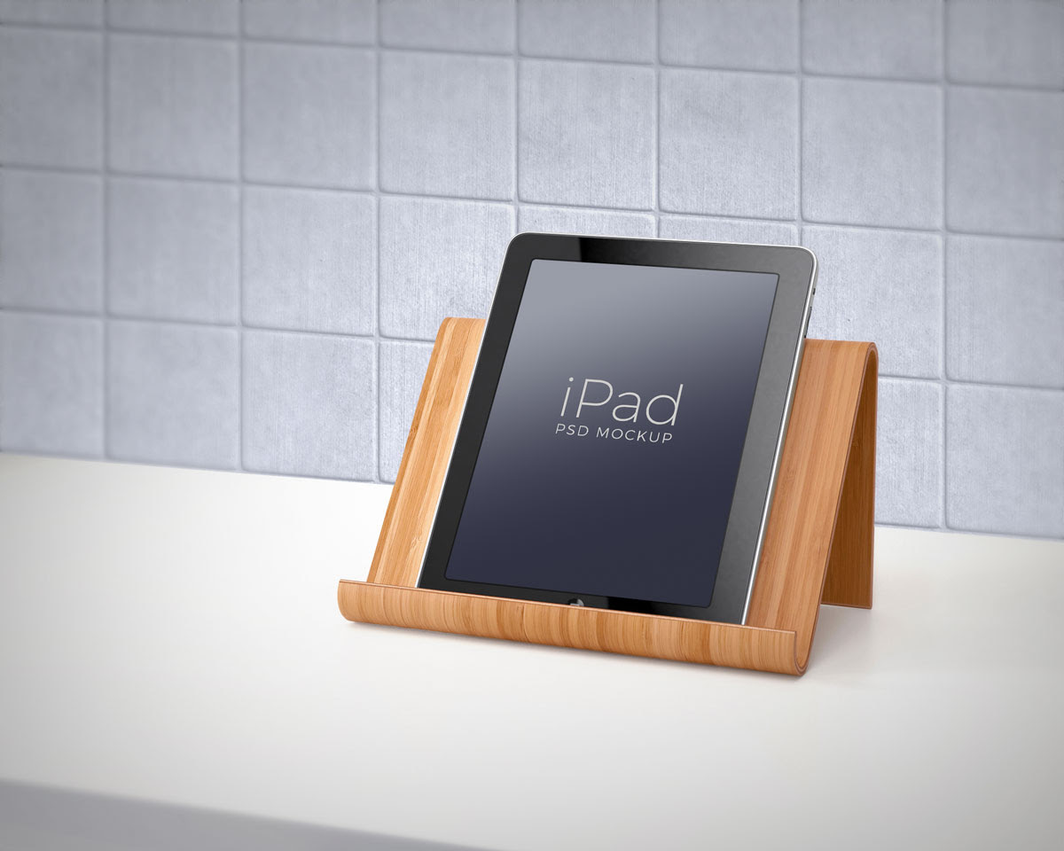 Download Free Apple iPad Vertical Mockup PSD