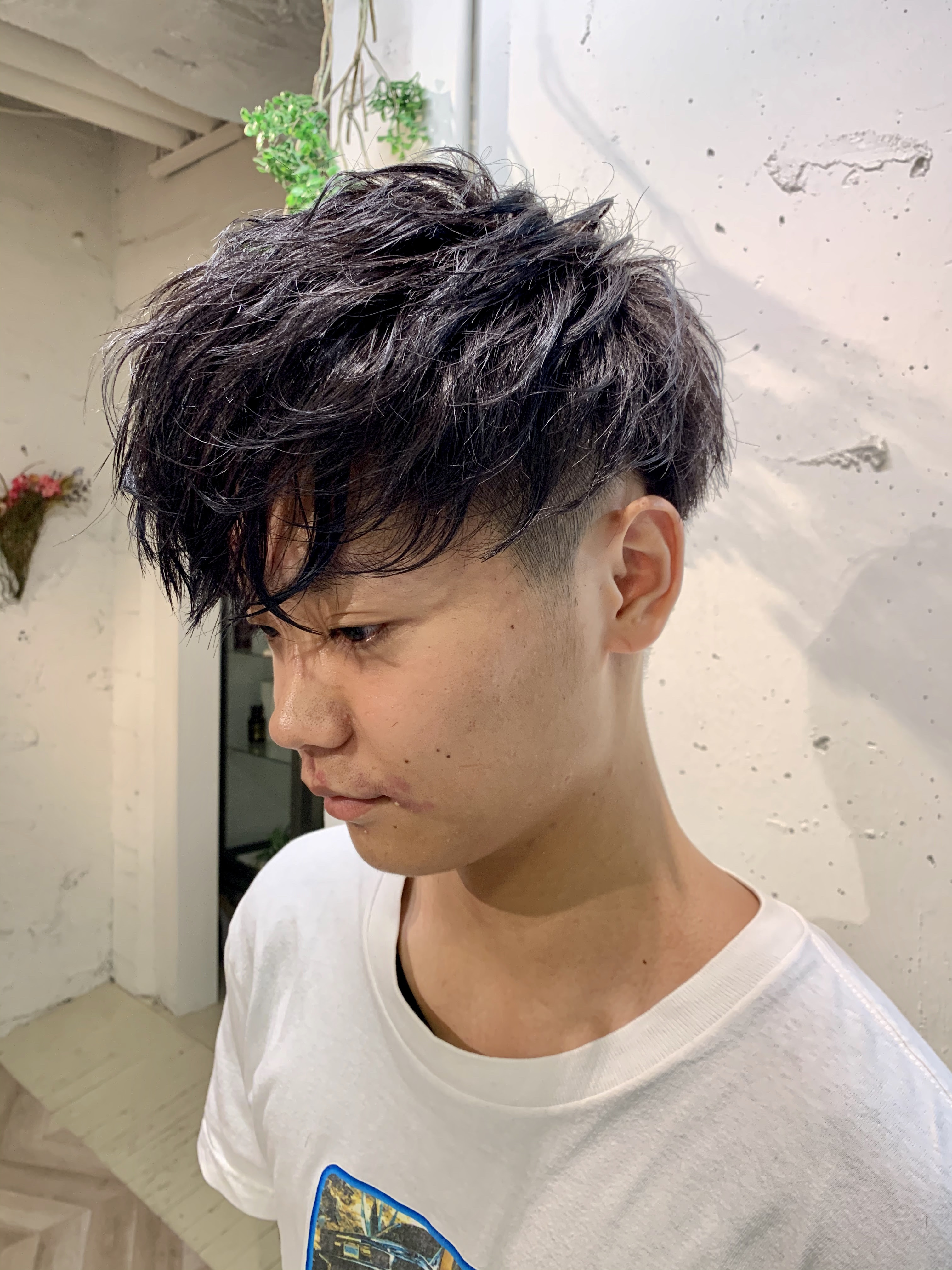 メンズスタイルー前下がりマッシュレイヤー ツーブロックー 札幌すすきのにある美容室 美容院 El By Green エル バイ グリーン