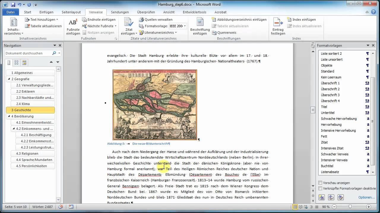 Umfangreiche Dokumente in Word Teil 6: Beschriftungen - YouTube