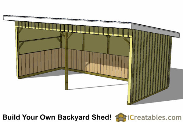 12x24 Run In Shed Plans