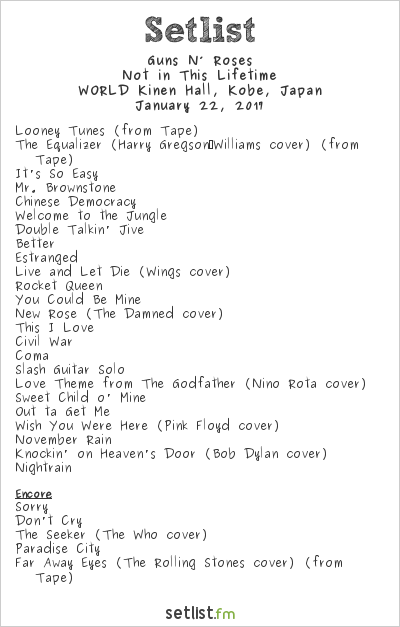 ガンズ アンド ローゼズ 1 22神戸公演から Paradise City のライヴ映像 バックステージ撮影 を公開 Amass