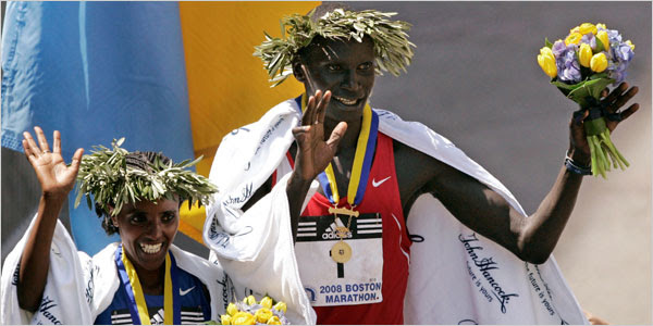 boston marathon photos. His 4th Boston Marathon