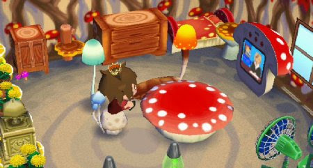 どうぶつの森 きのこ家具 水無月ばけらのえび日記