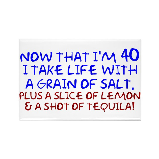 Funny 40th Birthday Rectangle Magnet by 30405060