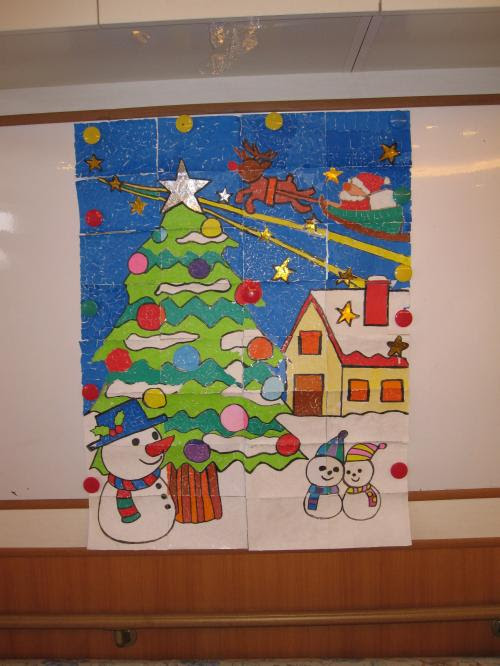 ちぎり絵 クリスマス そらりお大和