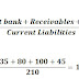 Quick Test Ratio - Acid Test « Burt and Associates - Commercial Debt Collection / Formula for calculating quick ratio is (cash in hand + cash at bank + receivables + marketable securities) / current liabilities.