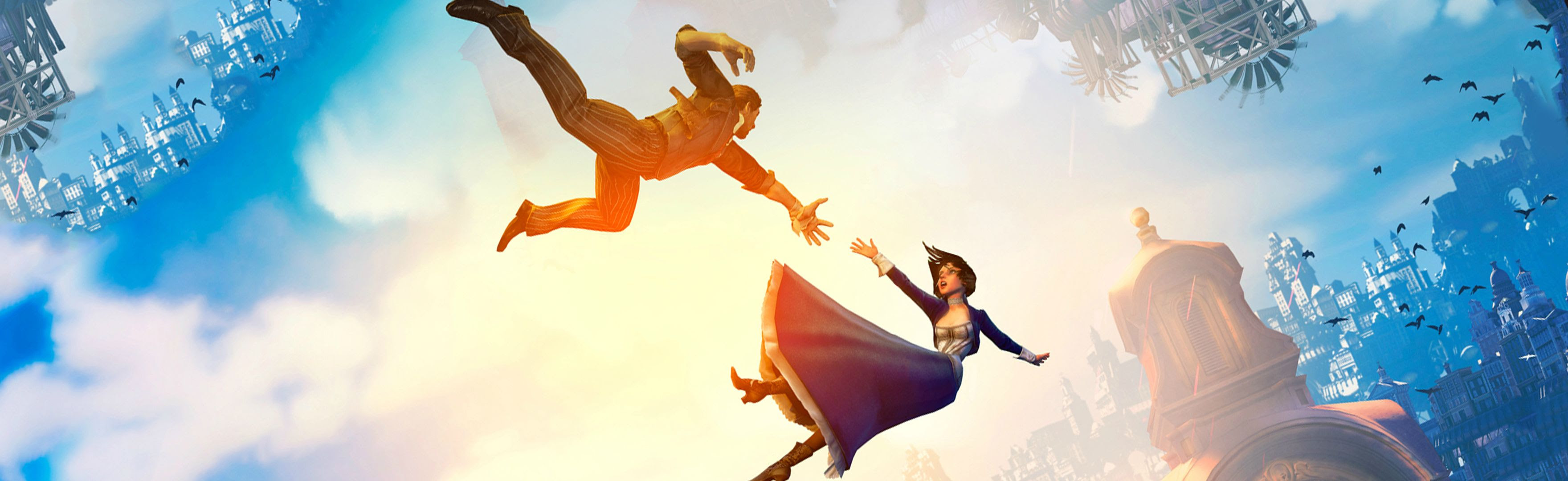 Bioshock Infinite wallpaper that I made for dual monitor setups