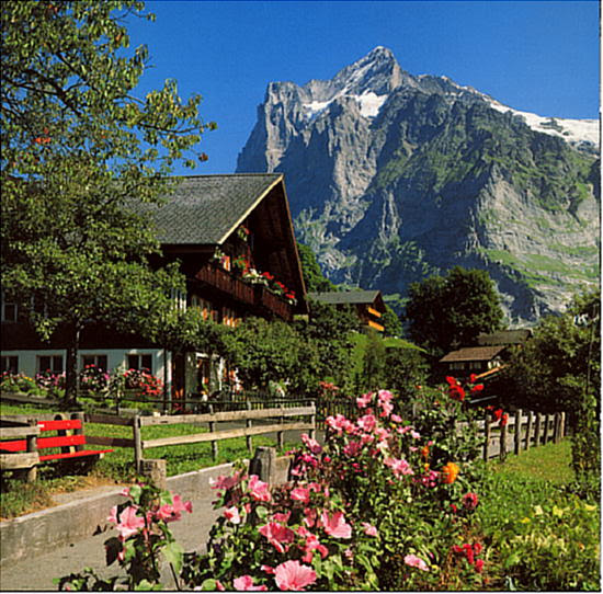 スイスの街並み