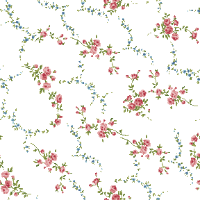 バラと青い花 スモールサイズ No 1 薔薇と青い小花の壁紙用イラスト 条件付フリー素材集 スマホなど携帯電話対応