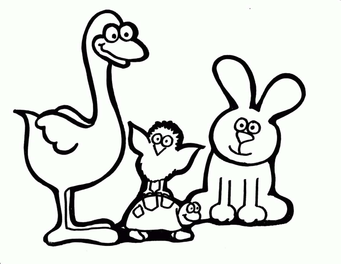 Download Animal Coloring Pages Easy - Coloring Home