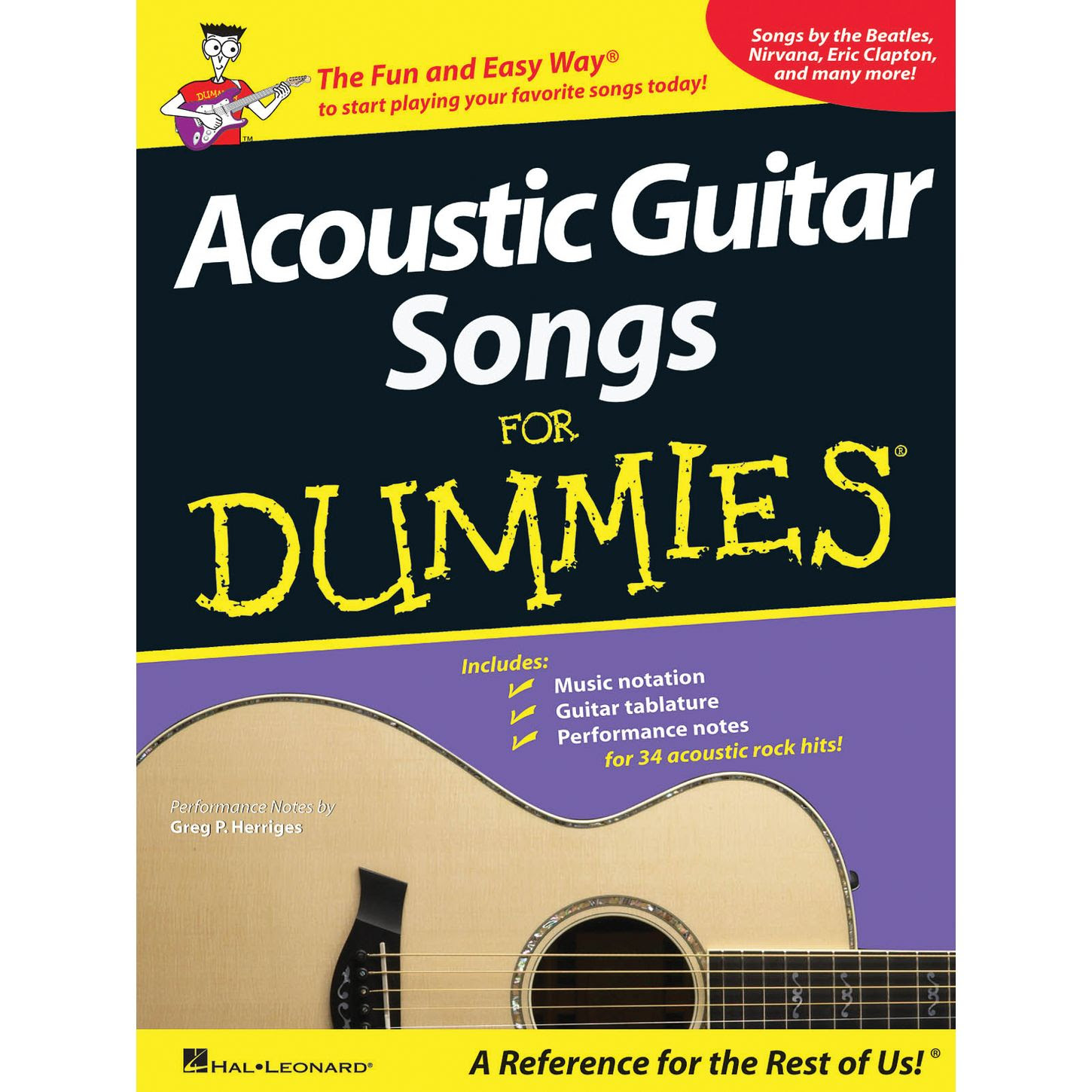 books collection dummies for Dummies Leonard  Book Acoustic Guitar  Songs  Musician's for  Friend