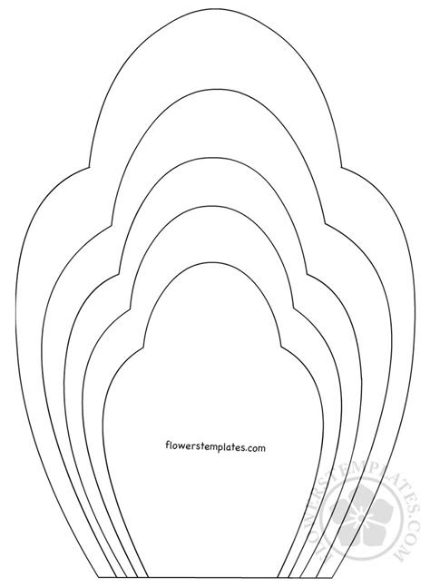  printable flower petal template pattern flowers templates