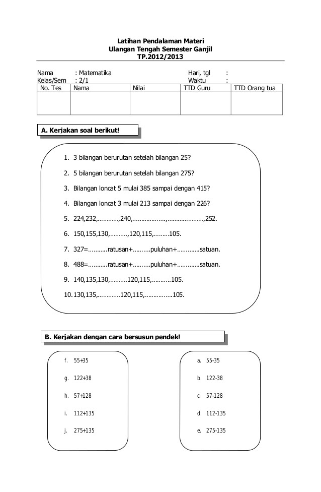 Latihan Soal Uts Matematika Kelas 1 Sd Semester 1 mertqswap Latihan Soal Uts Matematika Kelas 1 Sd Semester 1 mertqswap
